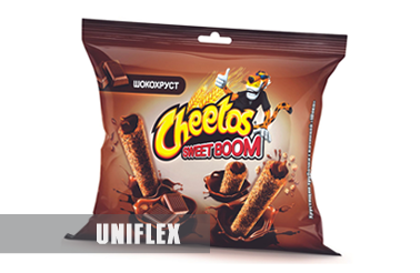 Гибкая упаковка снеков Cheetos Sweet Boom